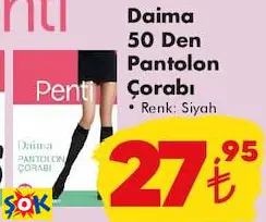 PENTİ DAİMA 50 DEN PANTOLON ÇORABI PENTİ DAİMA 50 DEN PANTOLON ÇORABI
